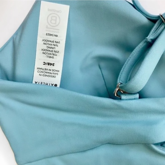 Athleta Villa Bra Cup Bikini Top Blue - Picture 6 of 8